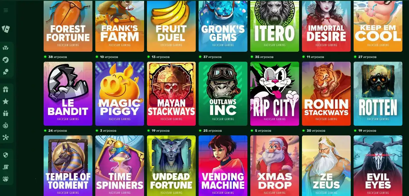 Мобильная версия Ton Play казино